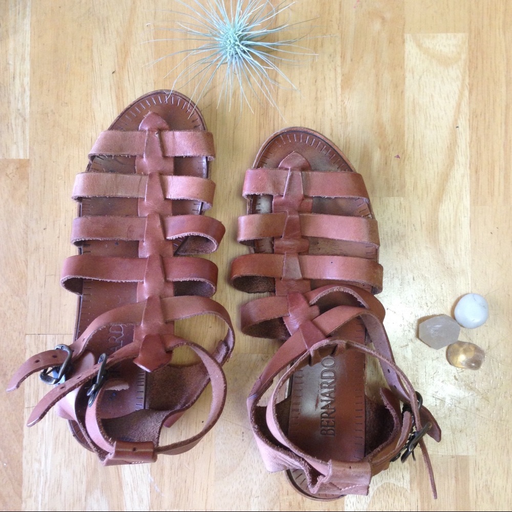 Bernardo leather gladiator sandals
